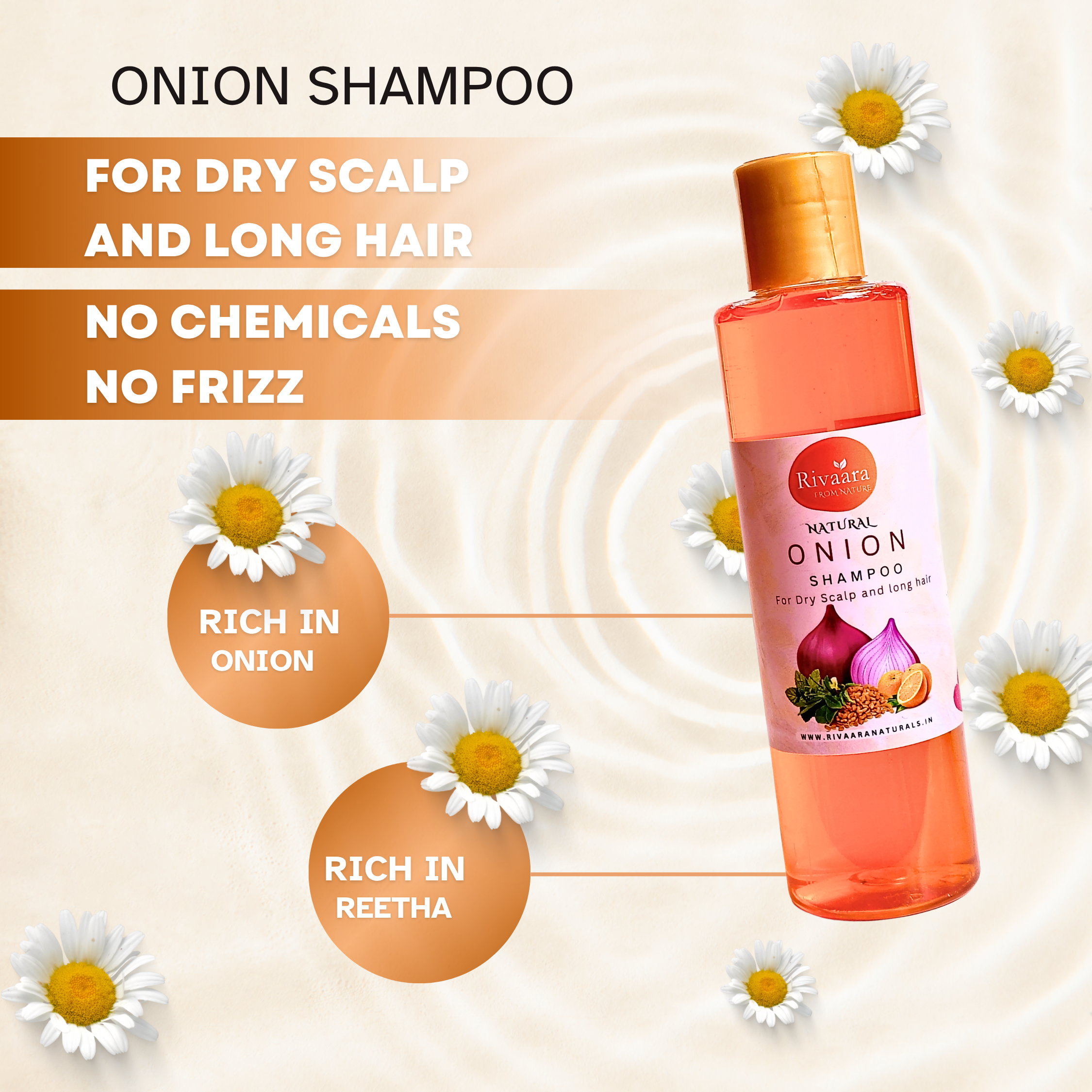 Onion Shampoo - 210ml | Natural | Handmade in Small Batches