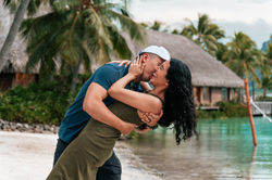 Sunset Photo session at the Four Seasons Resort Bora Bora