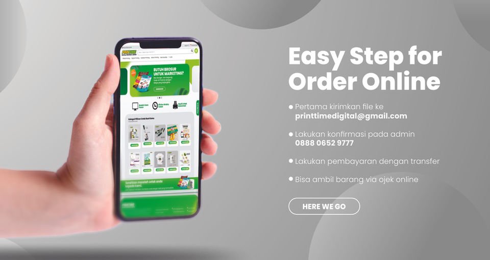 Order online di Printime dengan muah