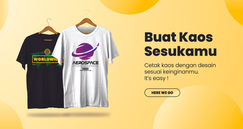 We print customizable shirts and kaos in a very easy and simple manner
