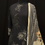 Thumbnail: Black Floral Printed Cotton Suit with Contrast Dupatta