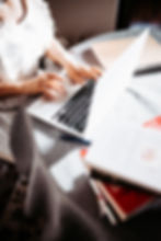 Woman working on laptop branding session