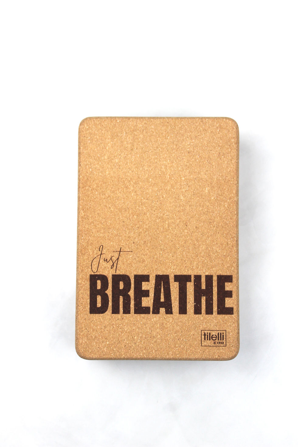 Bloc de yoga en liège -Just Breathe - Brique Yoga Maroc