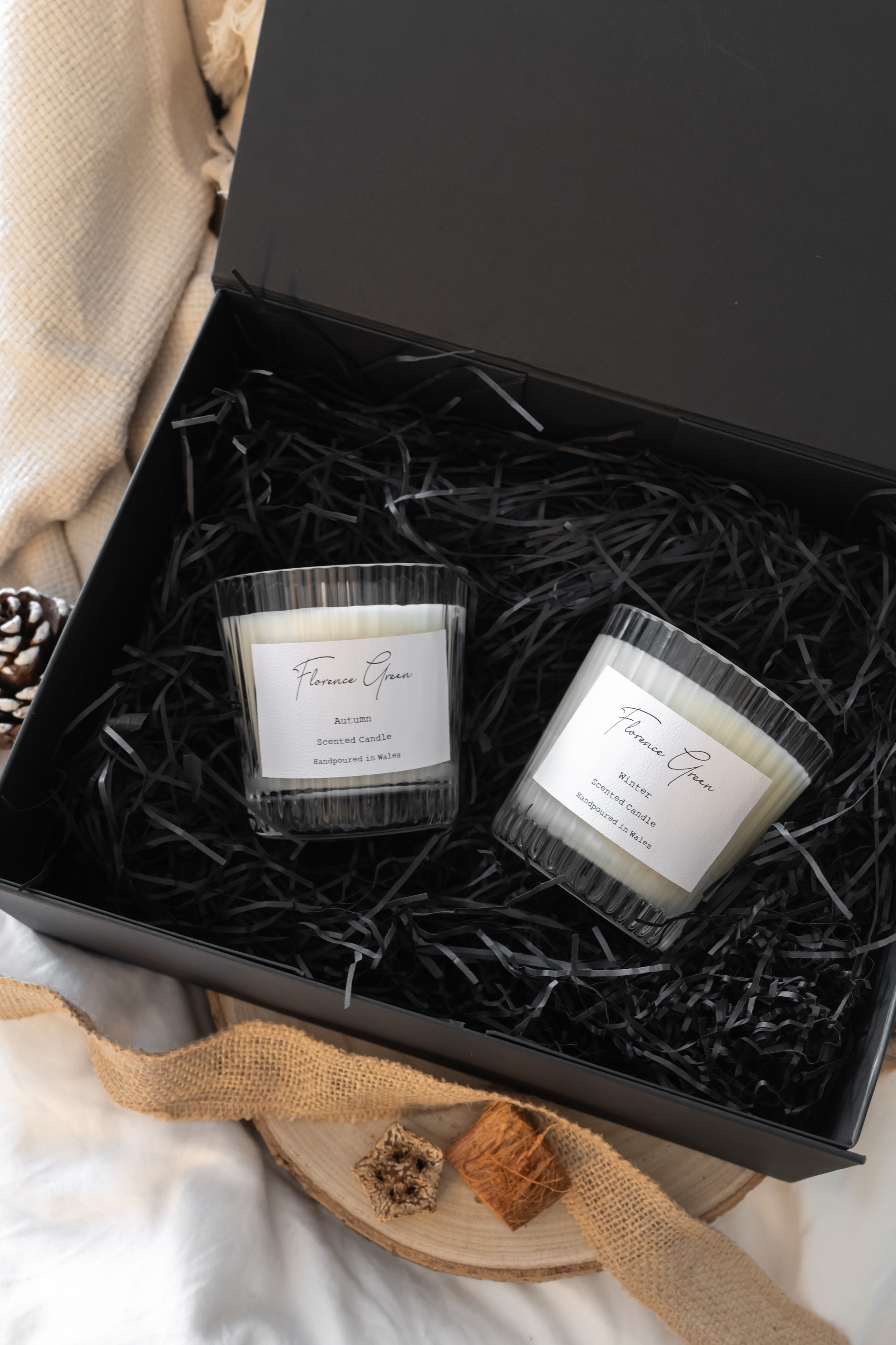 Autumn Winter Cut Glass Gift Box 