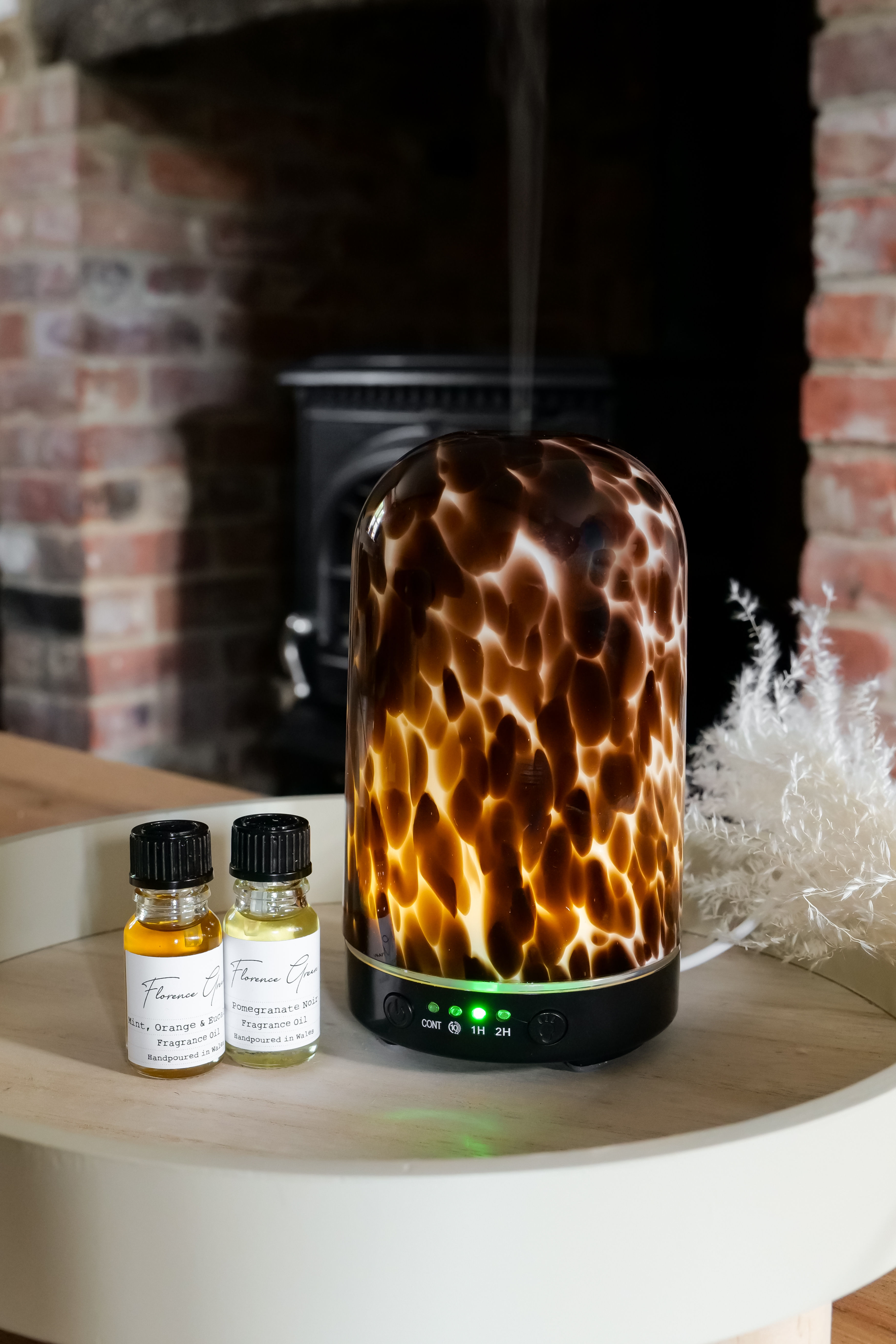 TORT GLASS ELECTRIC DIFFUSER & OIL SET