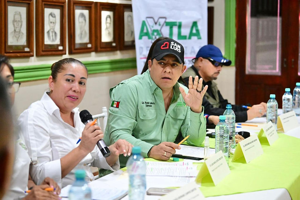RICARDO GALLARDO ANUNCIA APOYOS INMEDIATOS A FAMILIAS AXTLENSES