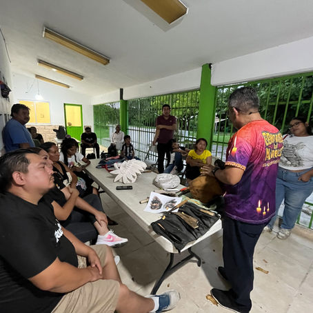 INICIÓ TALLER DE ELABORACIÓN DE MÁSCARAS TALLADAS EN MADERA RUMBO A XANTOLO