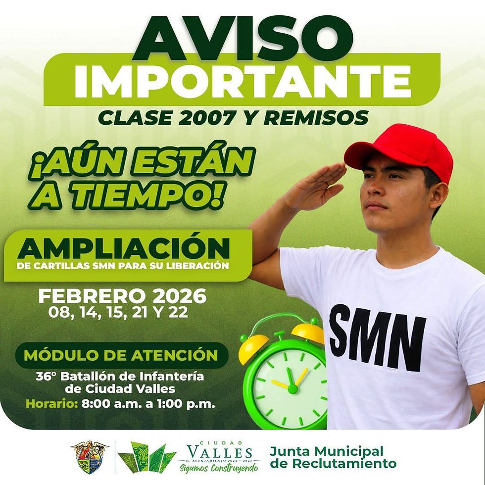 Continúa el trámite de precartilla militar en Ciudad Valles