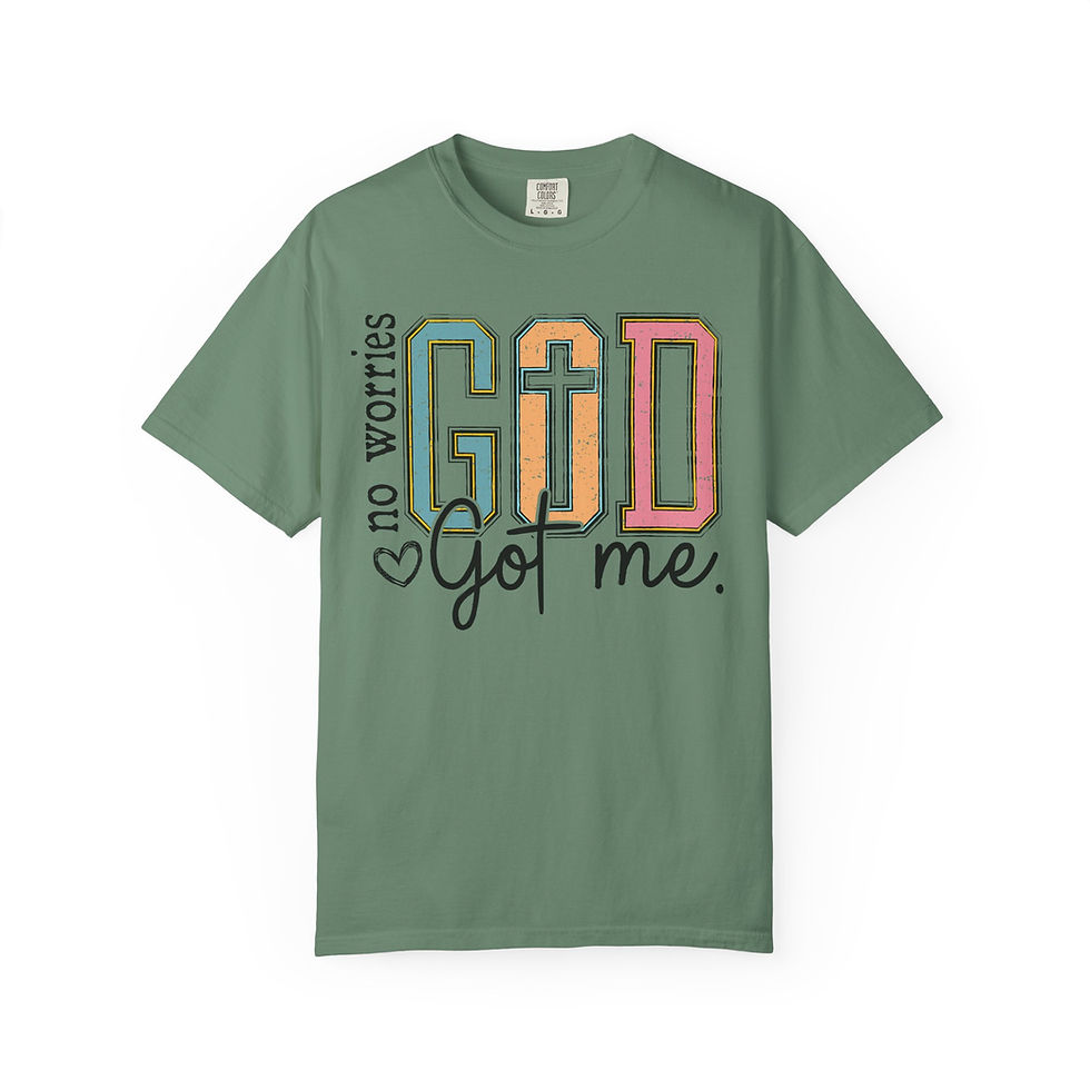 Thumbnail: God Got Me T-Shirt | Faith Christian Bible Verse, No Worries Spiritual Tee