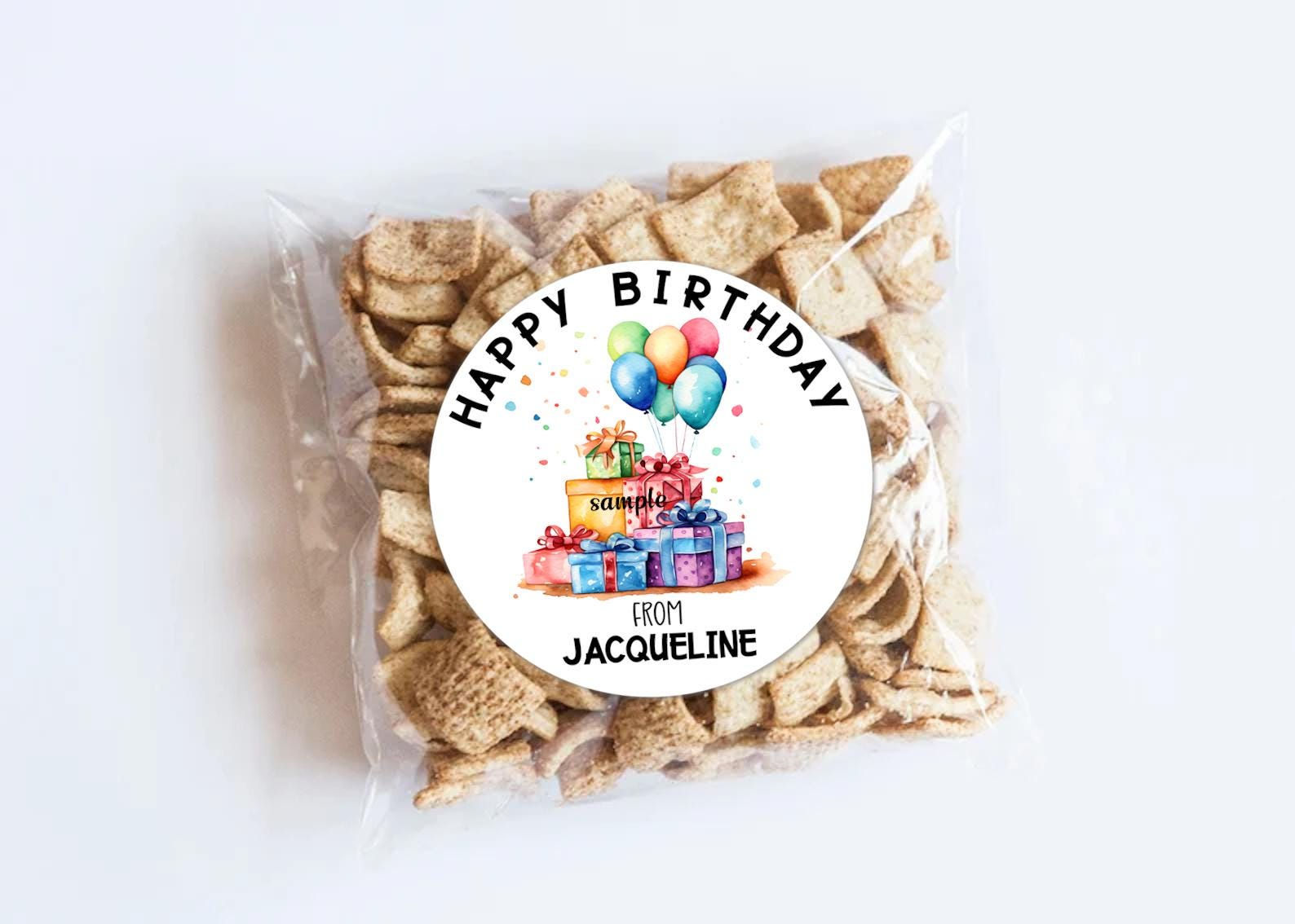 Packages & Balloons Birthday stickers