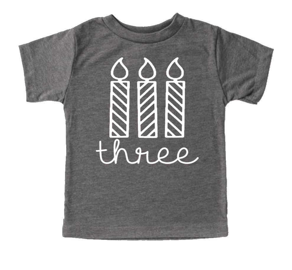 Birthday Candle, 3rd Birthday Tee