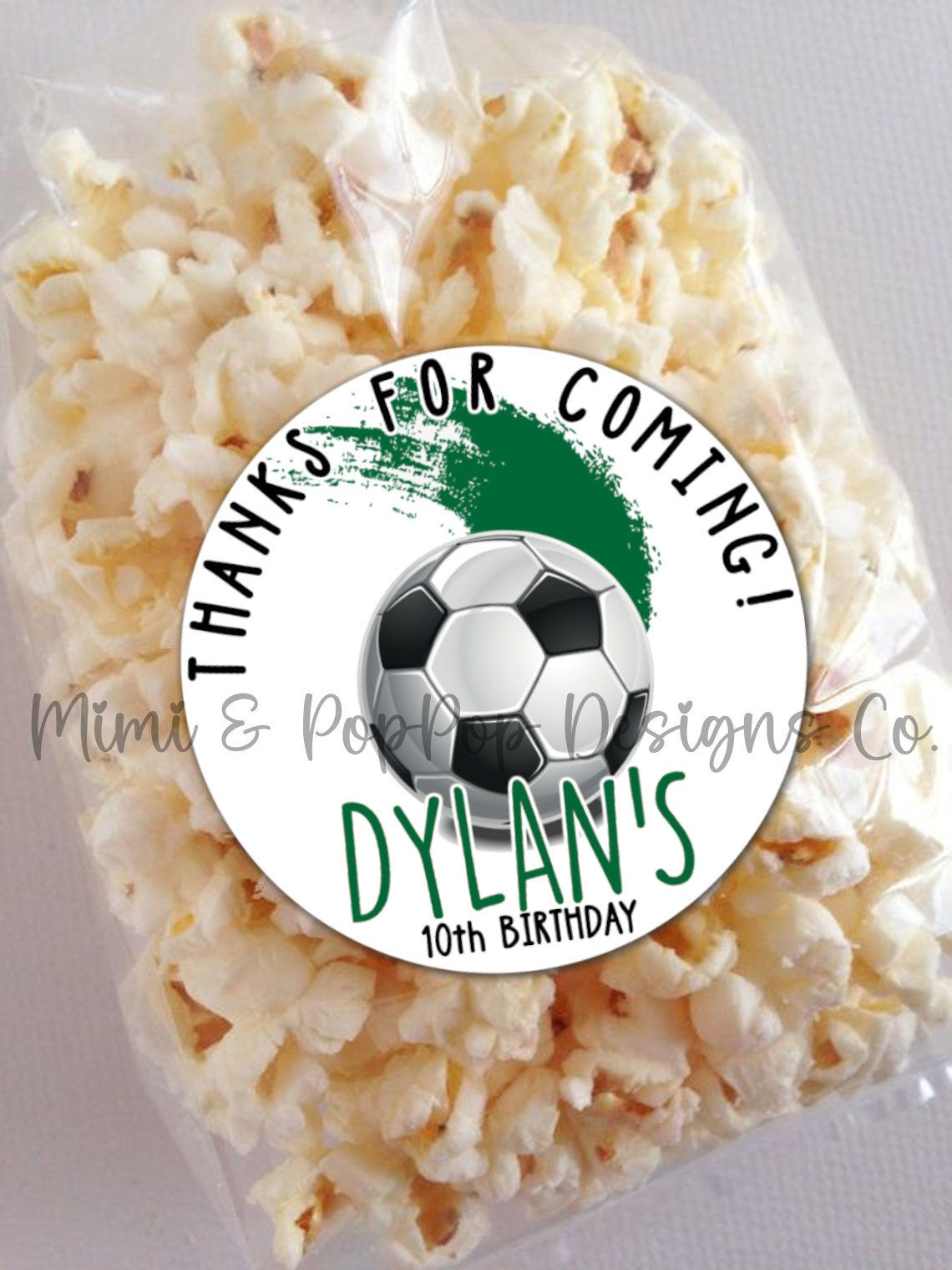 Soccer Thank you Stickers