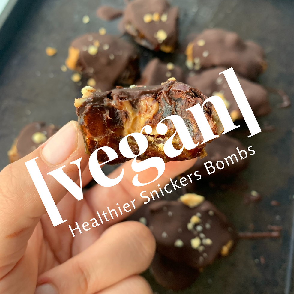 [vegan] Healthier "Snickers®" Bombs