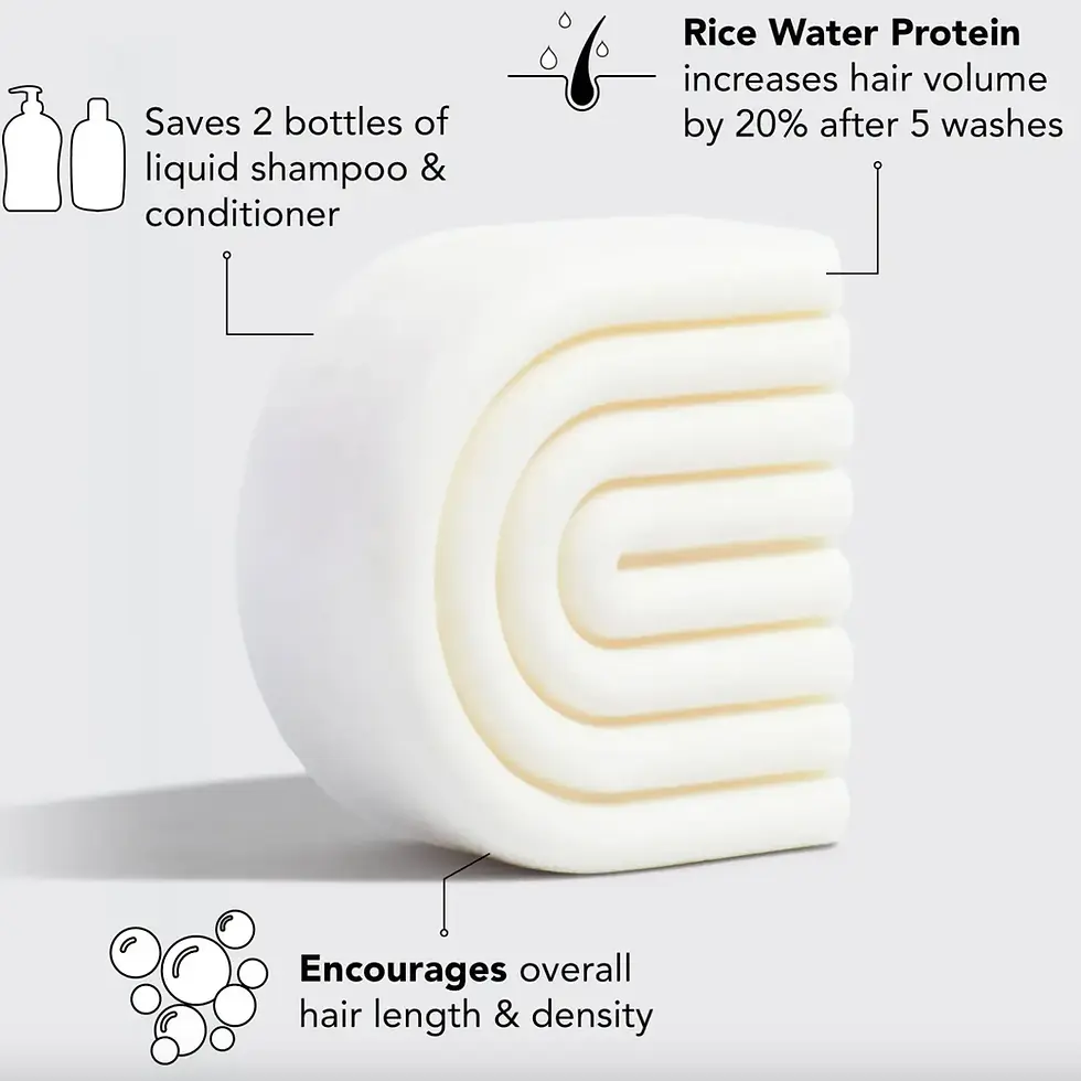 Miniatyrbilde: Kitsch / Rice Water Protein Conditioner Bar for hårvekst