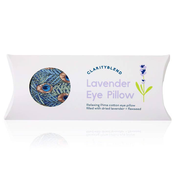 Miniatyrbilde: Relaxation / Avslappende øyepute med lavendel / påfuglmønster