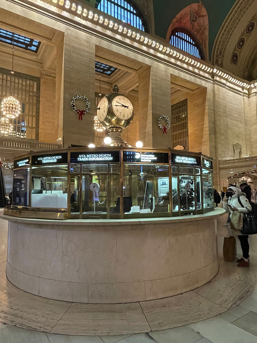 Ticket boot at Grand central station