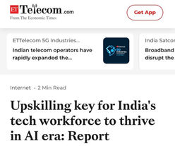 A news item about today’s job market, telling to gain proficiency in AI tools like ChatGPT is essential for career security. AI education courses from MAXPRO AI equip you with the skills to stay relevant, safeguard your role and keep pace with technological advancements. Mastering these AI tools and ChatGPT boosts your productivity while showcasing your ability to innovate and drive organisational growth. As industries transform, AI expertise ensures you remain a valuable asset, enabling you to secure and maintain your job in an ever-evolving workplace. AI is a must for everyone to secure their jobs. Try an AI Tools and ChatGPT course from MAXPRO AI and get premium certification. Learn from MAXPRO AI's AI Instructor Satyen Srivastava.