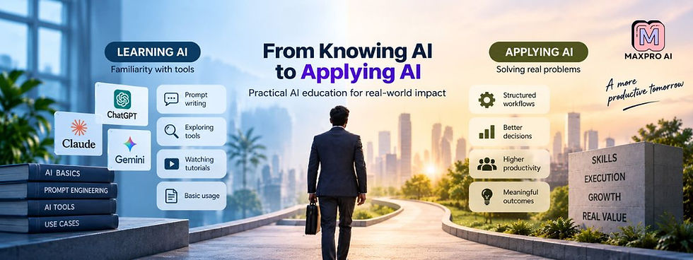 AI Education: The Gap Between Knowing AI and Applying AI