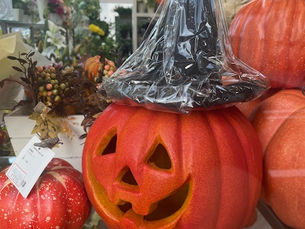 店頭のカボチャ達