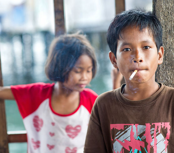 Children in the Sabah Island