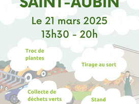 Affiche de l'inauguration de la végéterie de Saint-Aubin