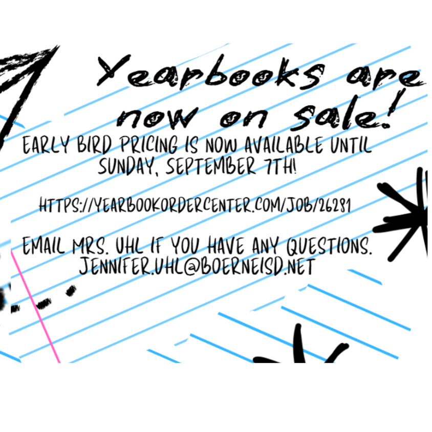 Early Bird Order Deadline Yearbooks