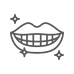 ícone sorriso brilhante