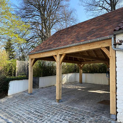 Carport structure en chêne