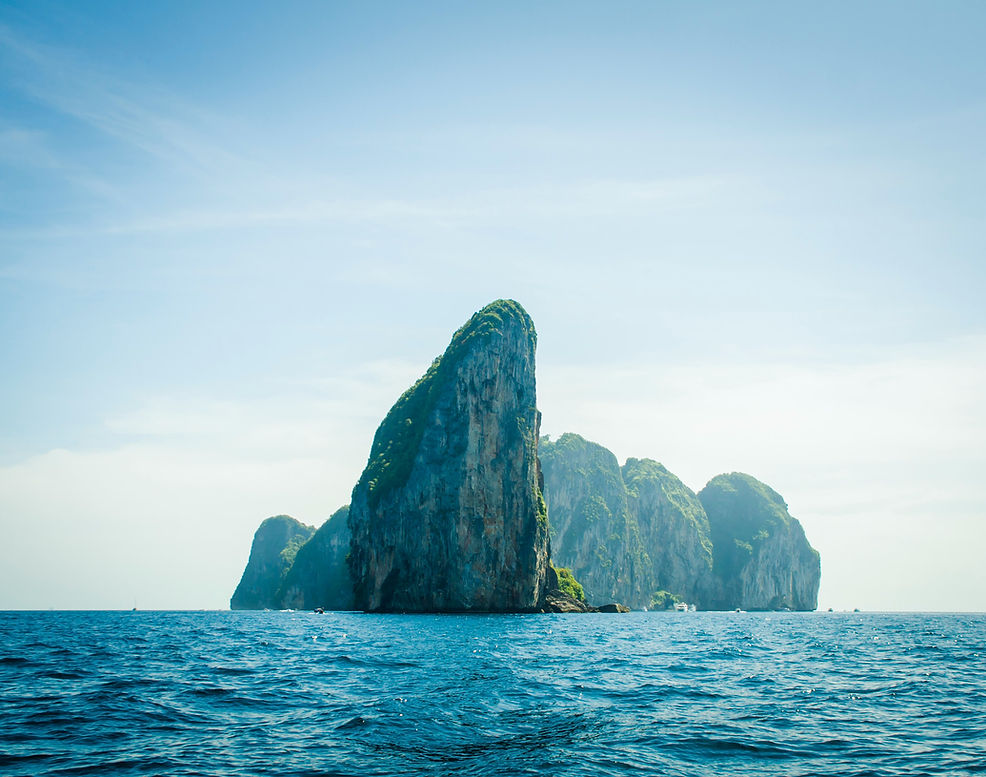 An island amidst the sea
