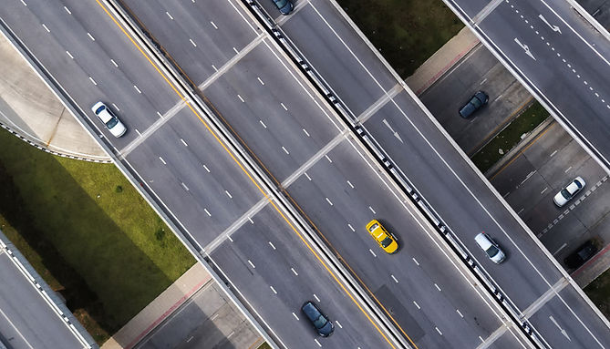 Taxi On Road