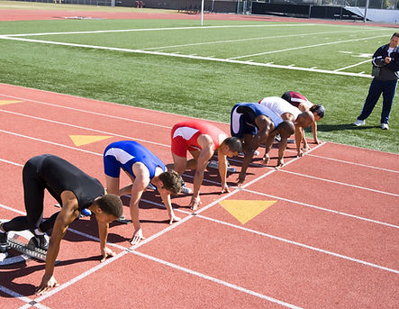 Athletes Starting Race