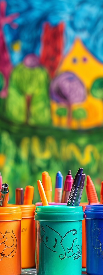 Colorful Art Supplies
