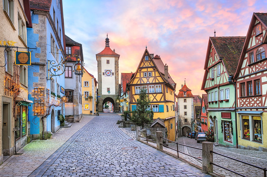 Houses in Tauber Germany