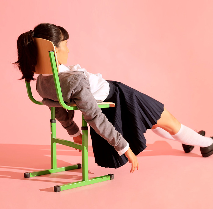 Laying on a Chair