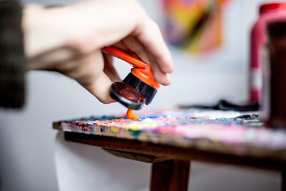 Aplicando cores de tinta