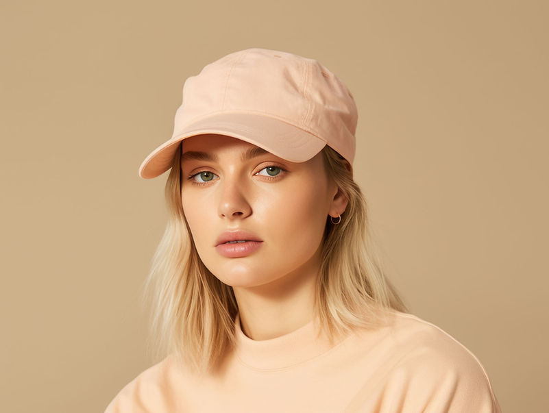 Woman In Pink Cap