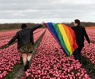 Couple in Flower Fields