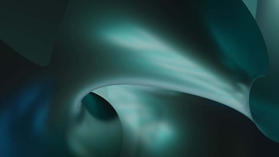 Abstract Teal Swirls
