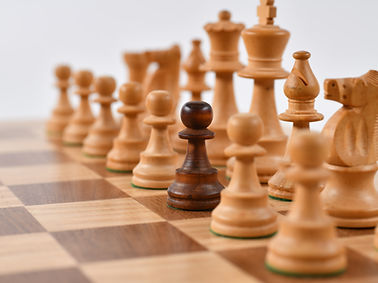 Pièces d'échecs en bois