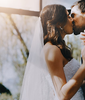 Wedding Kiss Moment