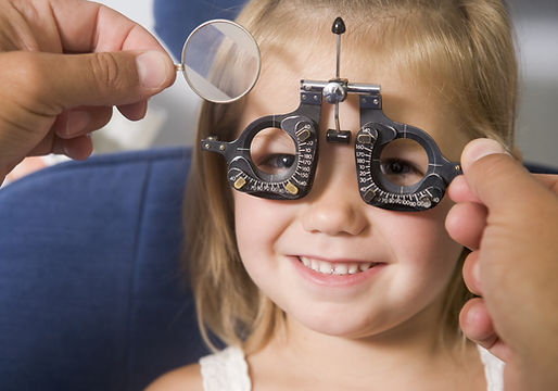 Children Eye Exam, pediatric eye doctor, youth glasses and contact lenses