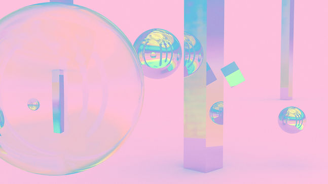 Abstract Pastel Spheres