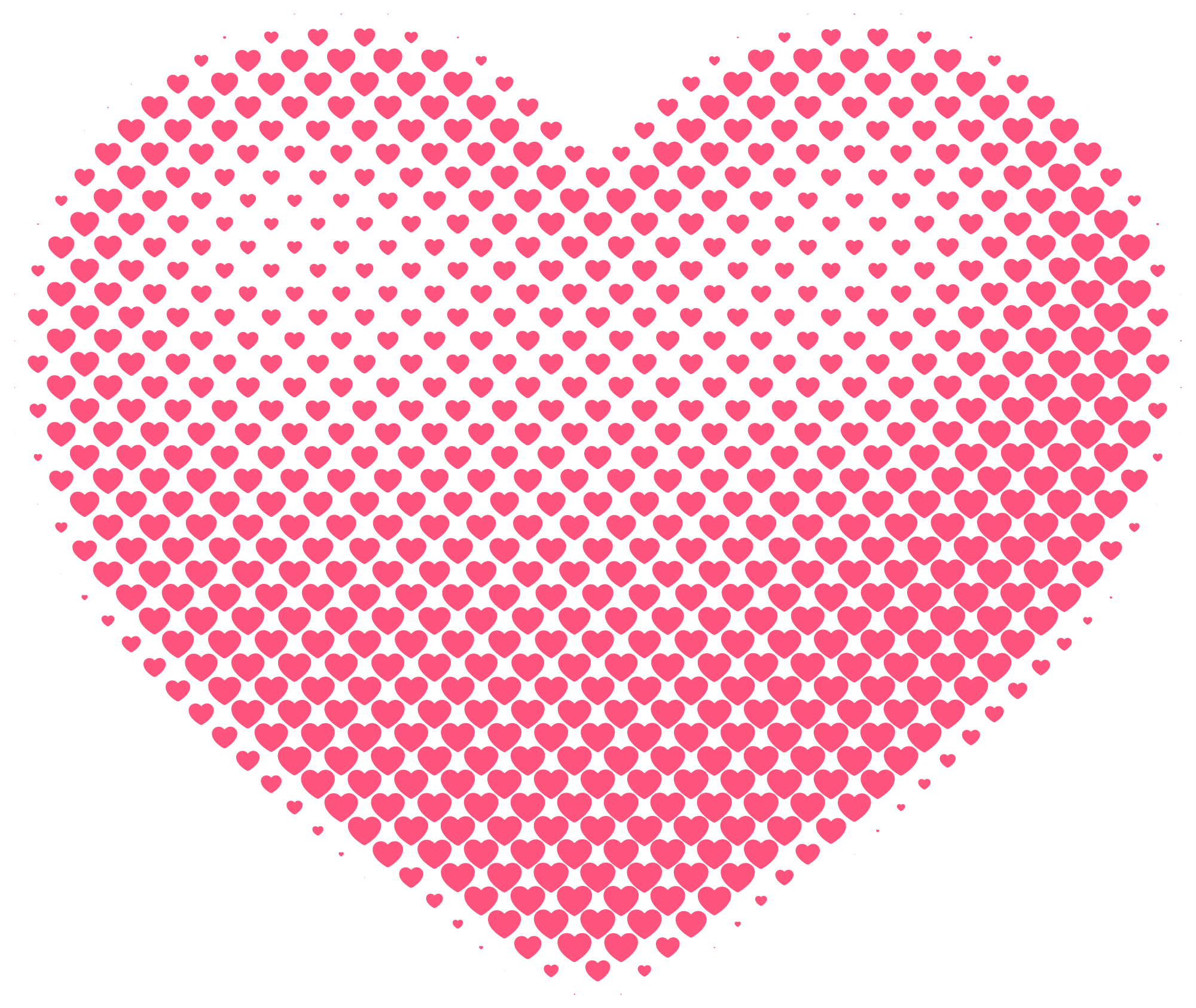 Pink Halftone Heart