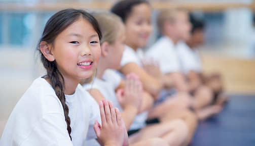 Children Practicing Yoga