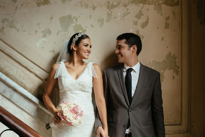 Wedding Couple Smiling