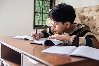 Doing homework at home