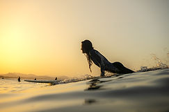 Surfing at Sunset