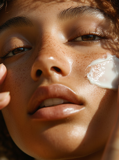 Skincare Application Closeup