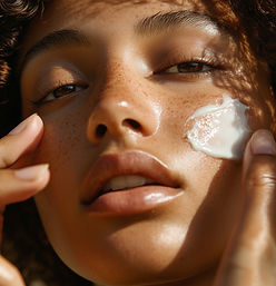 Skincare Application Closeup