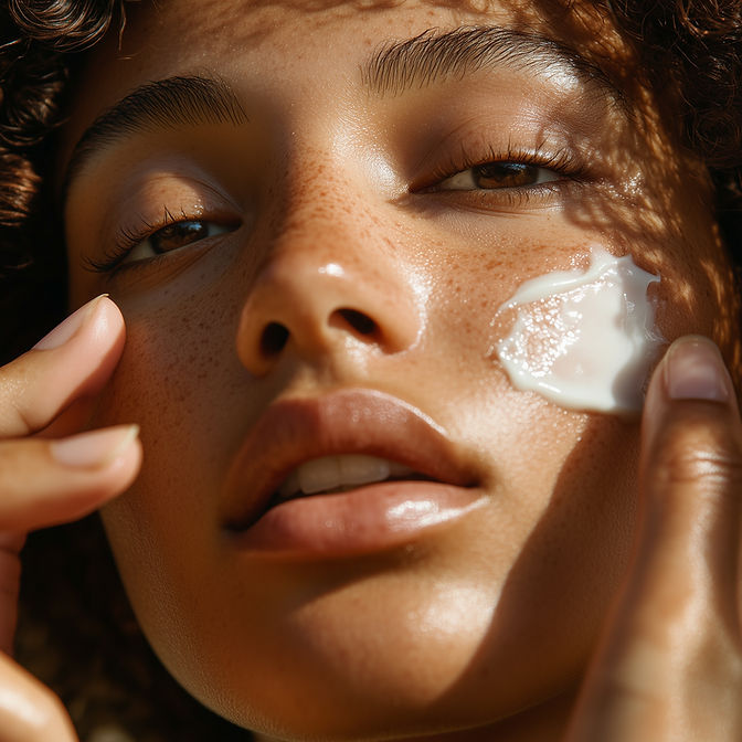 Skincare Application Closeup
